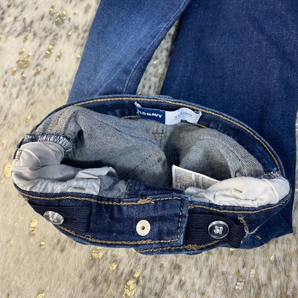 5 for $25🔥Old‎ Navy Straight Adjustable Fit Jeans 4T - Picture 3 of 6